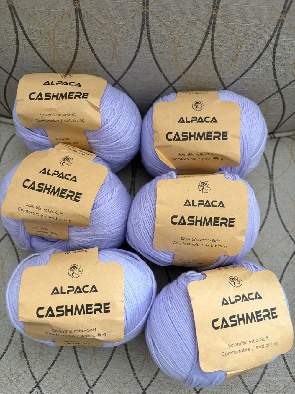 Yarn Bundle In Lace Weight 58% Cashmere 37% Alpaca